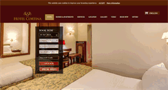 Desktop Screenshot of hotelcortinarome.com